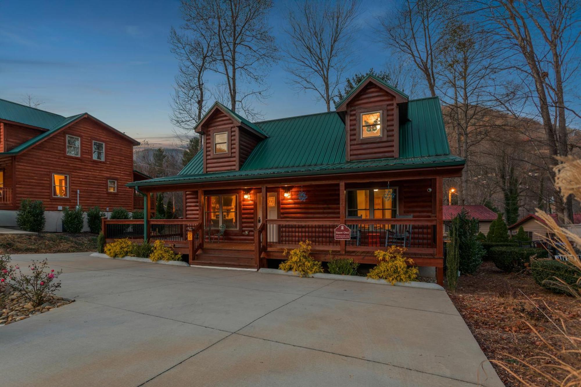The Snow Owl Cabin Maggie Valley Bagian luar foto