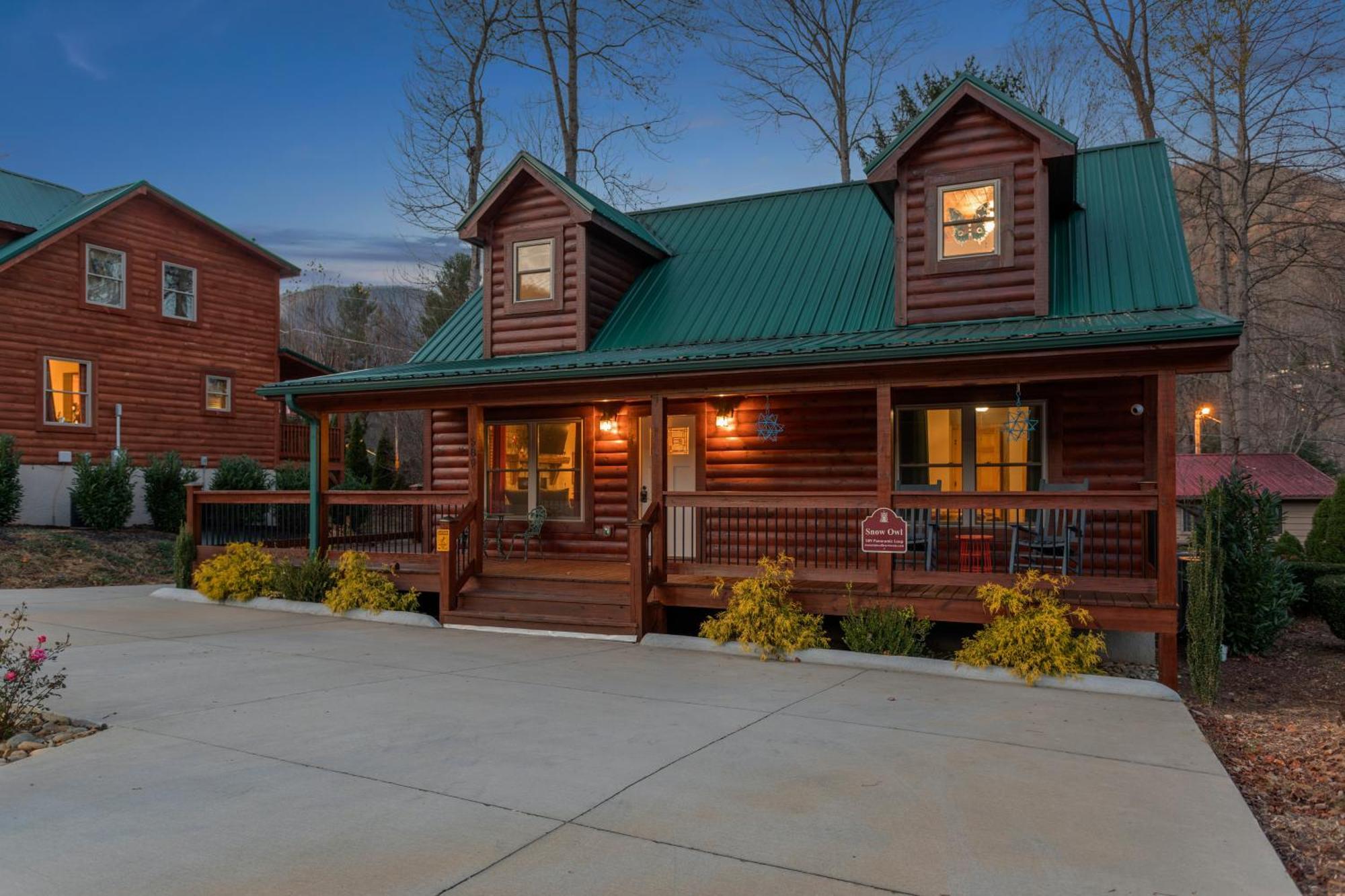 The Snow Owl Cabin Maggie Valley Bagian luar foto